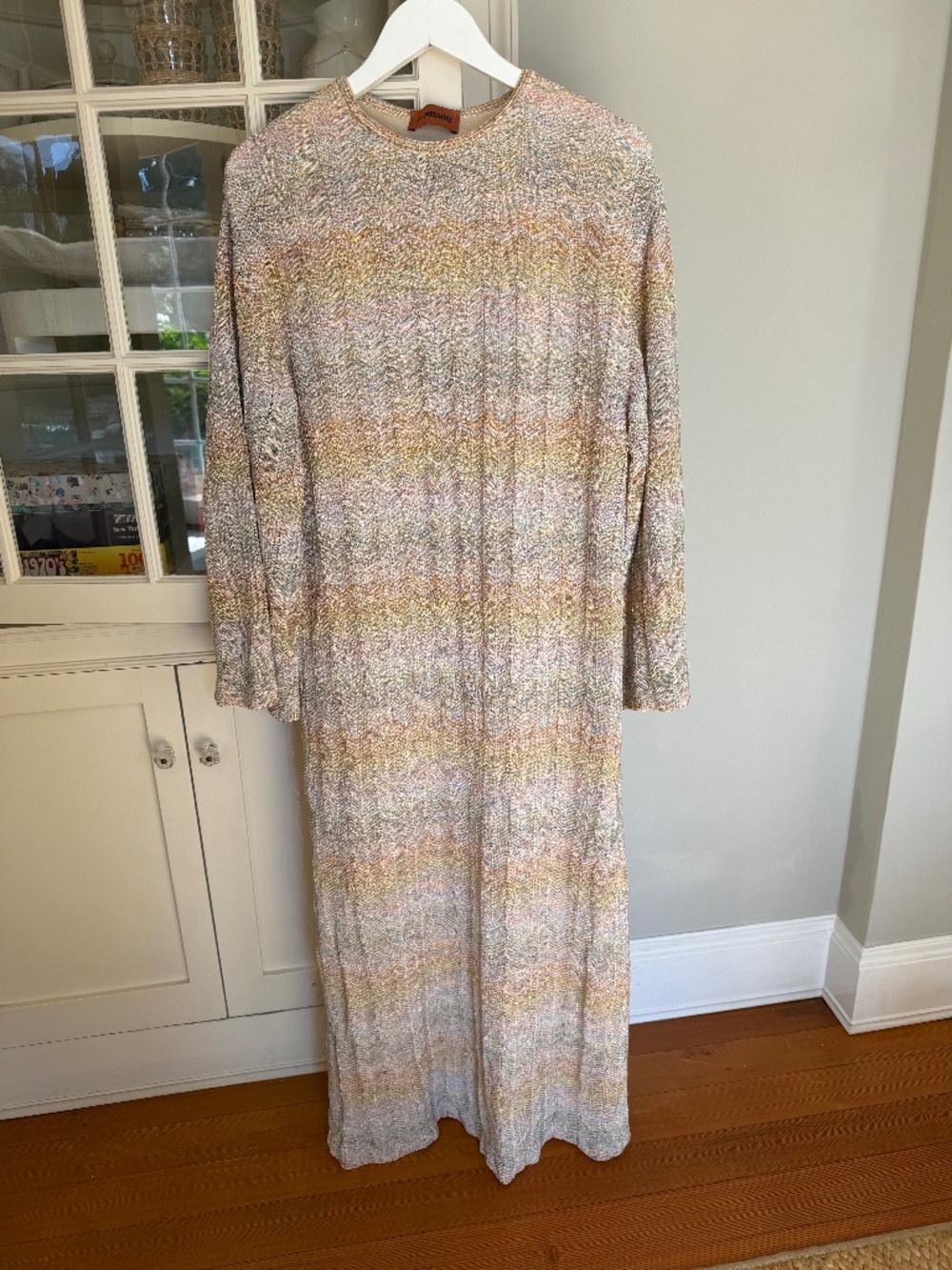 Missoni Orange Label multi-colored caftan, size Small